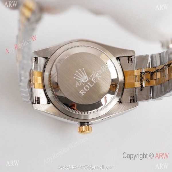 Replica Rolex Datejust Two Tone Diamond Watch Citizen 8215 Movement