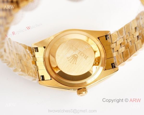 Knock-off ROLEX Datejust All Gold Citizen 8215 White Dial 28mm/36mm Watch
