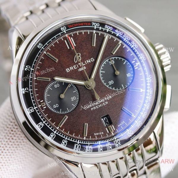 Swiss Breitling Premier Bentley Centenary Limited Edition BLS A7750 Chocolatee Dial Watch AAA Replica
