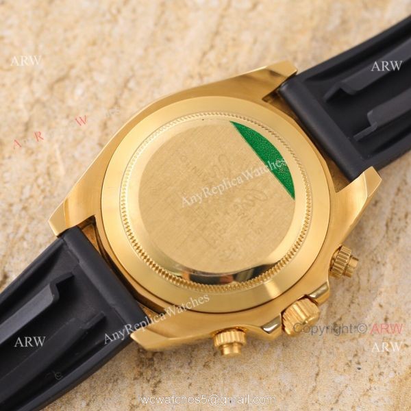 Replica V3 Rolex Daytona Black Face Gold Case Ceramic bezel Man Watch