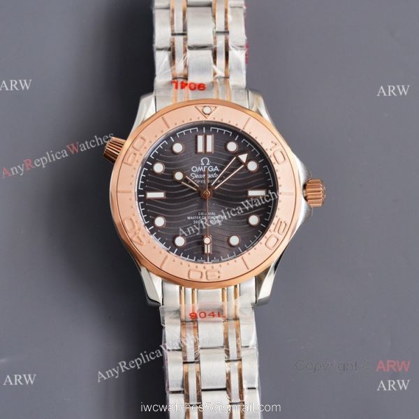 Swiss Quality Omega Seamaster Nekton Edition Diver 300m Watch Two Tone Rose Gold