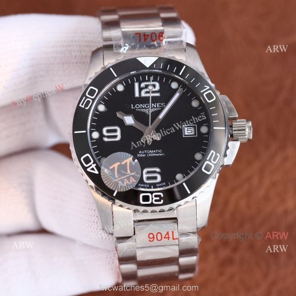 Top Replica Longines Hydroconquest 41mm Blue Face 904L Stainless Steel Watch For Men