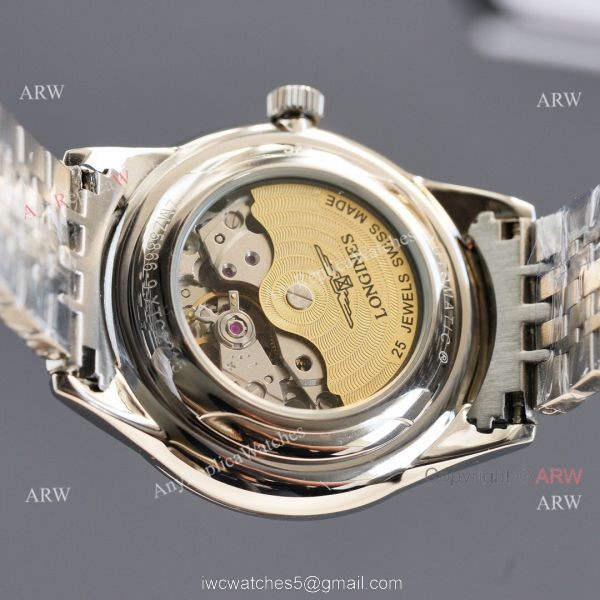 Replica Longines Elegant 316L SS Strap Blue Meteorite Texture Dial Watch 8215 Movement