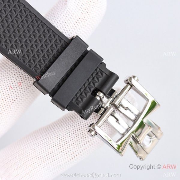 Swiss Vacheron Constantin Overseas 4300v Perpetual Calendar Watch Rubber Strap Band