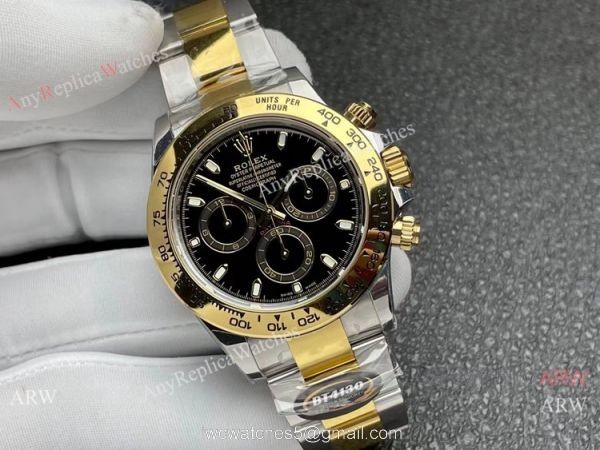 Better Factory Rolex Daytona 4130 Black Diamond Watch 1:1 BTF Cal.4130 Movement