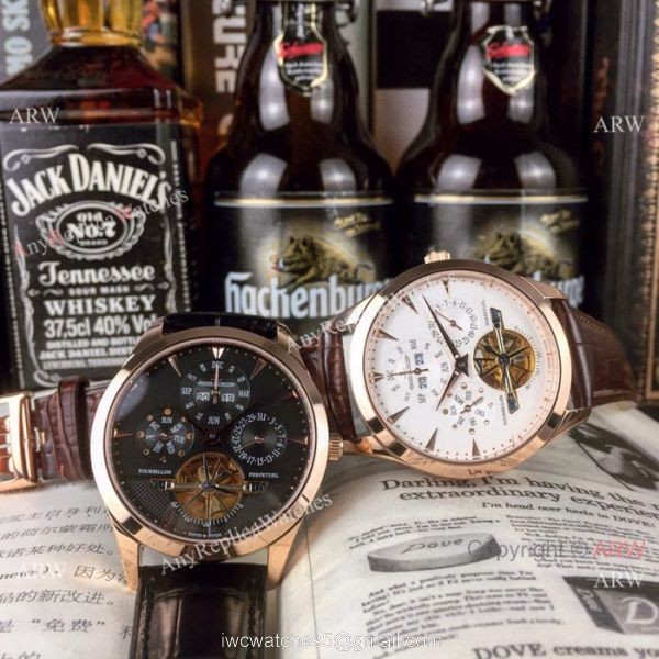 Copy Jaeger-leCoultre Master Grande Tradition Tourbillon Watch Rose Gold
