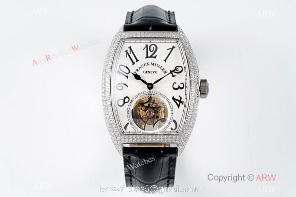AB Factory Franck Muller Cintree Curvex Imperial Tourbillon Watch White Dial