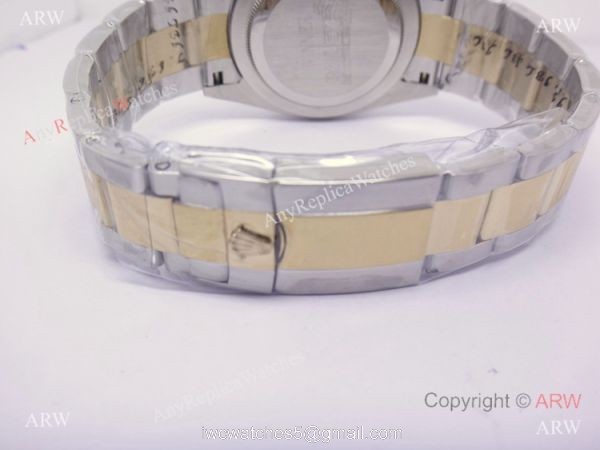 High Quality Daytona 2-Tone White Face Diamond Watch