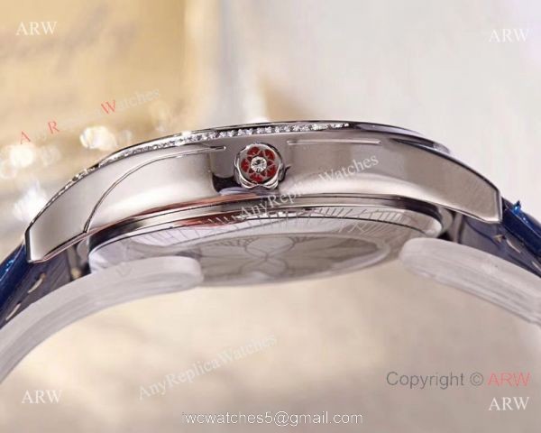2018 Replica Omega De Ville Tresor White MOP Dial Watch Womens Size