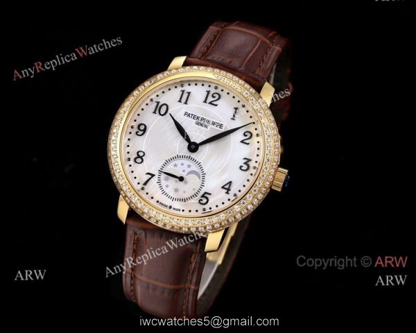 Swiss Copy Patek Philippe Complications Moonphase 4968R Watch Gold Case