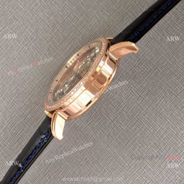 Copy Golden Bridge Corum Watch Diamond Bezel Rose Gold