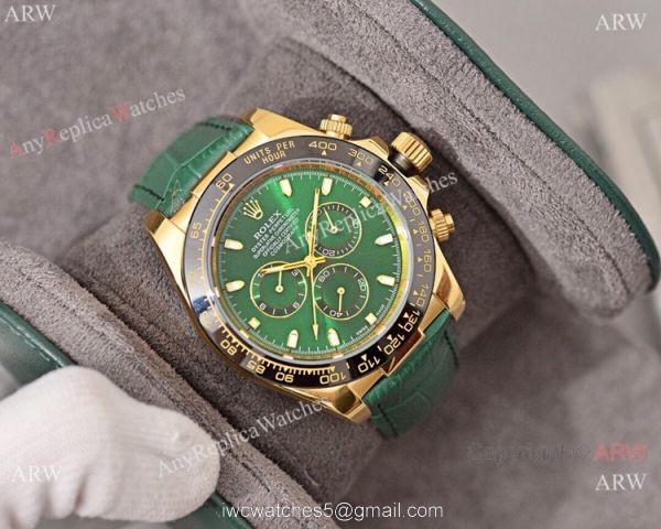 Buy Replica Rolex Daytona Watch Green Dial Black Ceramic Bezel
