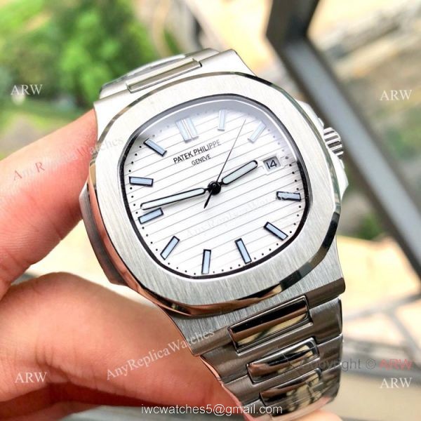 Stainless Steel Brown Dial Patek Philippe Nautilus Copy Watches 40mm
