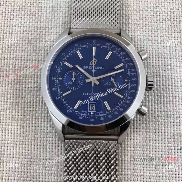 Breitling Stainless Steel Transocean Black Dial Watch Buy Knockoff
