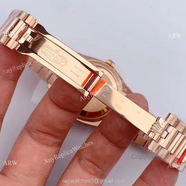 Swiss Replica Rolex Day date Rose Gold President EW Factory 3255 Watch 36mm