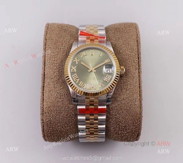 (TWF) New Rolex Datejust 31 Jubilee Watch With Green Dial Swiss Made Replica
