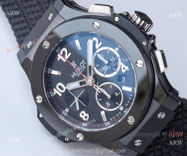 Swiss Grade Replica Hublot Big Bang V6 Chronograph Watch Black Case