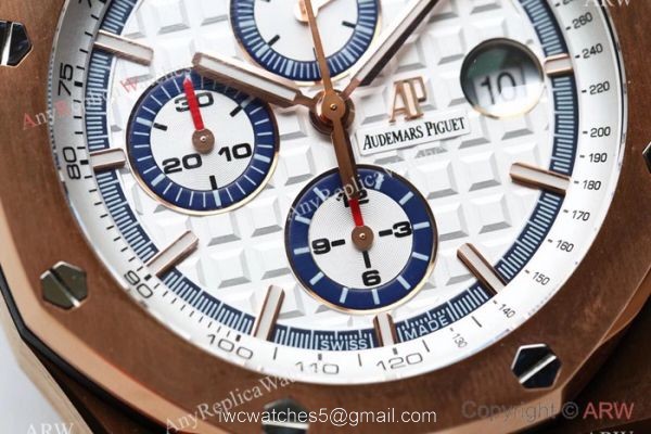 JH AUDEMARS PIGUET 26400SO CAL.3126 44MM ROSE GOLD CASE WATCH