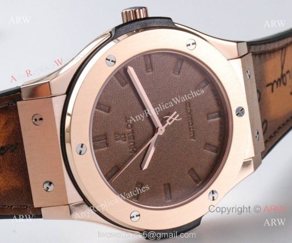 Swiss Grade Copy Hublot Classic Fusion V3 HUB1100 Watch Berluti Strap