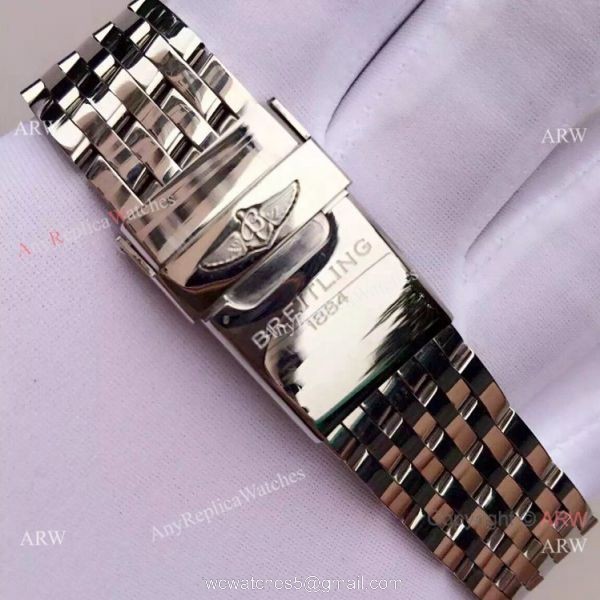 JF Best Replica Breitling Navitimer 01 43mm Watch Stainless Steel Black Face
