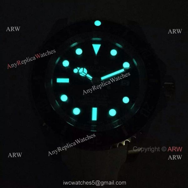 NEW Upgraded Rolex Deepsea 44mm Replica Watch White Rubber Strap
