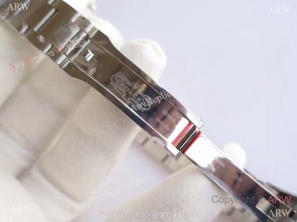 Replica Rolex Oyster Perpetual New Red Grape Dial Stainless Steel Swiss 3132 Watch JF Factory