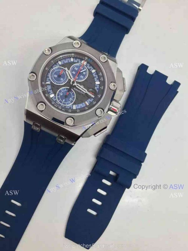 Swiss 3126 Audemars Piguet Michael Schumacher Blue Face Chronograph watch