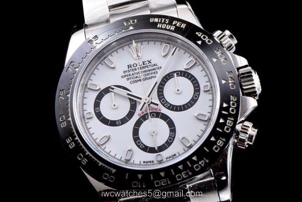 High Qualtiy Copy Rolex Daytona Panda Face Black Ceramic Bezel Watch Swiss Grade 4130 AR Factory