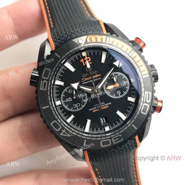 (OM)Replica Omega Seamaster Planet Ocean 600m Master Watch Black Case