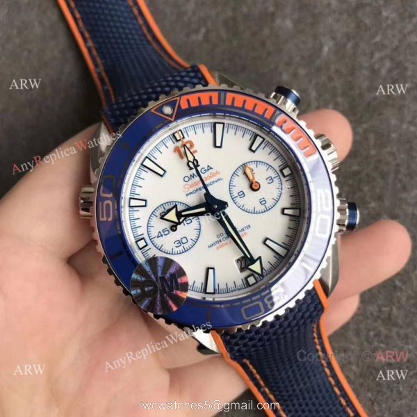 (OM) Swiss Grade Copy Omega Seamaster 9900 Blue Ceramic Bezel Watch