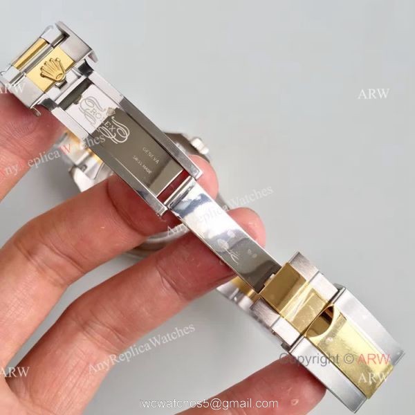 Swiss Copy Rolex Yacht-master ETA2836 Watch 2-Tone Gold Face