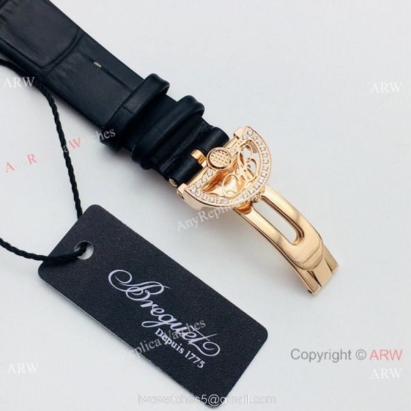 Swiss 1:1 Replica Breguet Reine De Naples Iced Out Watch Ladies