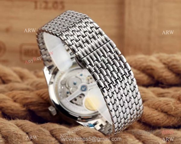 Replica IWC Portuguese 7 Days Stainless Steel White Face Mens Watch