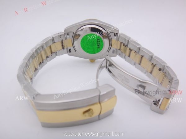 BLACK FRIDAY SALE Rolex Datejust 31mm Watch Diamond VI 2 Tone Olive Green Face Rolex