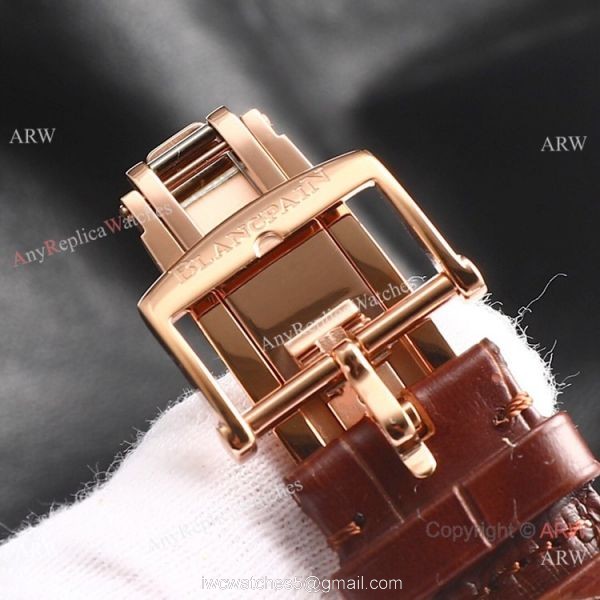 Swiss Replica Blancpain Villeret Perpetual Calendar Rose Gold Mens Watch ETA6654