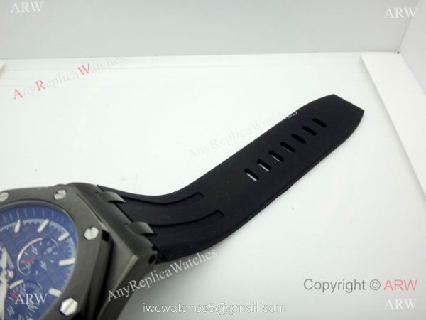 Solid Black Audemars Piguet Royal Oak Offshore Automatic Watch