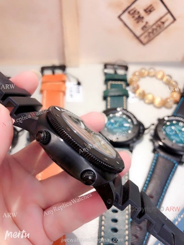 Replica Panerai PAM 983 Luminor Submersible Chrono Guillaume Nery Edition Watch Blue Dial