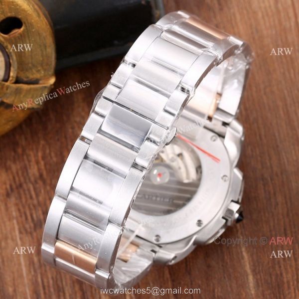 High Quality Replica Cartier Calibre de Cartier 2 Tone Rose Gold Watches