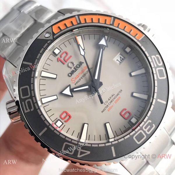 Omega Seamaster Planet Ocean 600m Co-Axial 43.5mm SS Gray Dial 8900 Copy Watch