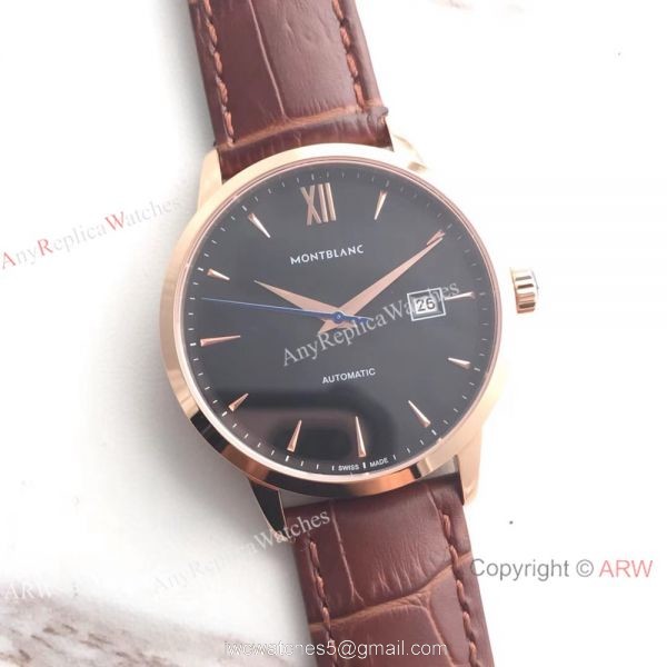 Swiss Quality Montblanc Meisterstuck Watch Swiss 9015 Rose Gold 40mm