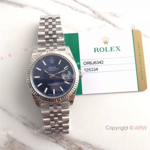 (EW) SWISS ETA3235 Rolex DateJust II Blue Dial Replica Watch 41mm
