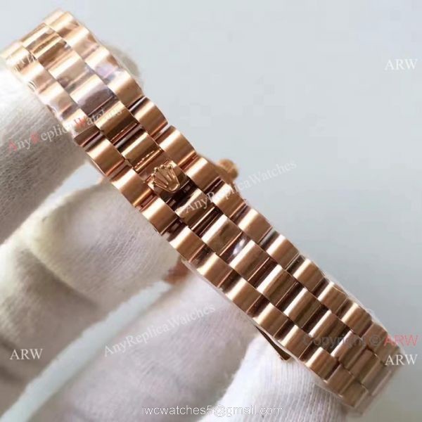 Rose Gold Rolex Datejust Rolex Replica Presidential Diamond Watch