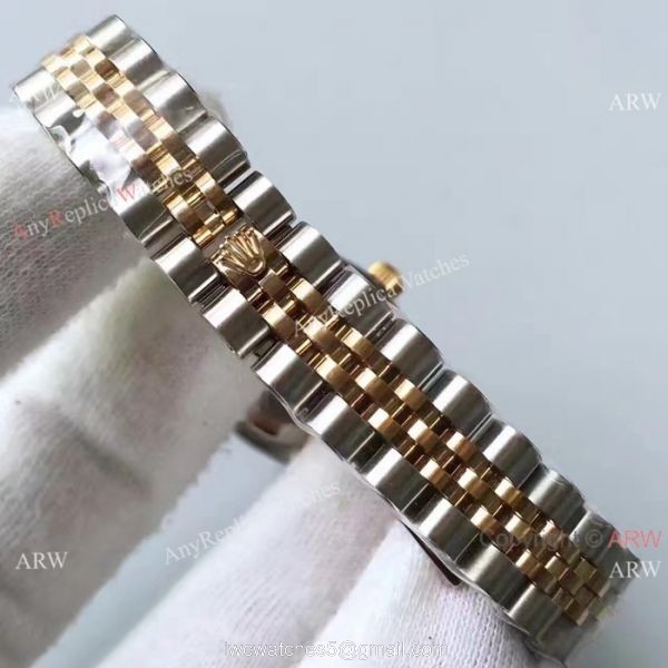 Upgraded Version Rolex Lady Datejust Replica Watch 2-Tone Star Diamond 26mm