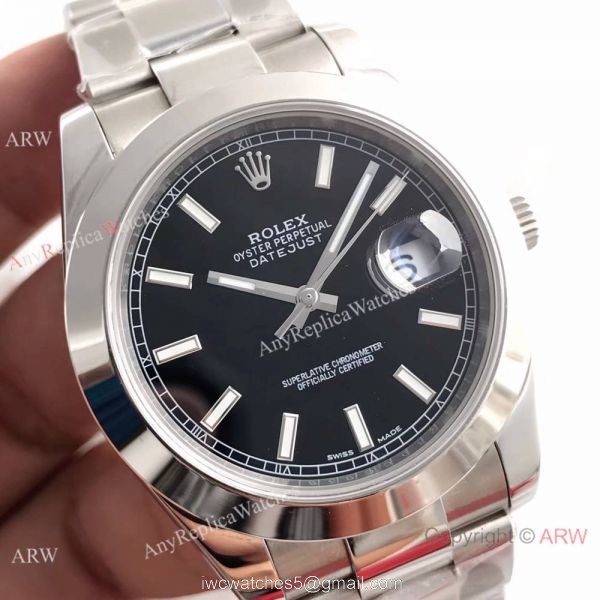 NEW UPGRADED Rolex Datejust 2 Oyster SS Stick Markers Watch Replica