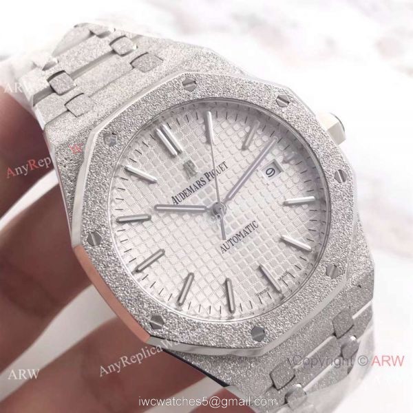 JF Factory Newest Audemars Piguet For Sale SS Frosted White Face