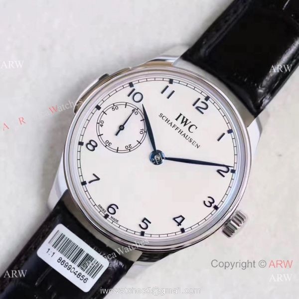 High Quality IWC Portuguese Minute Repeater White Dial SS Watch Low Price