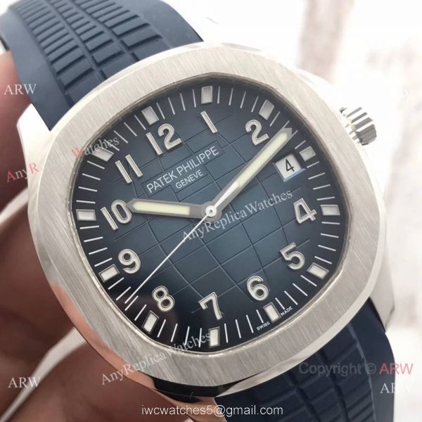 Swiss Grade Patek Philippe Aquanaut 5168G Watch SS Blue Dial