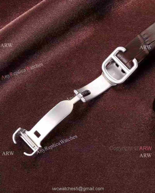 Replica Cartier Pasha SS Diamond Bezel Purple Strap Watch Ladies 28mm