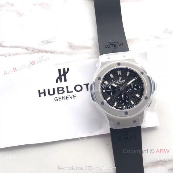 Copy Hublot Geneve Big Bang Stainless Steel Watch Siwss 4100 Carbon Dial