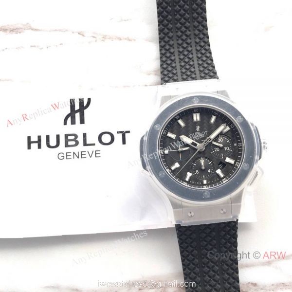 Swiss Grade Replica Hublot Big Bang 4100 Chrono watch SS Black Bezel